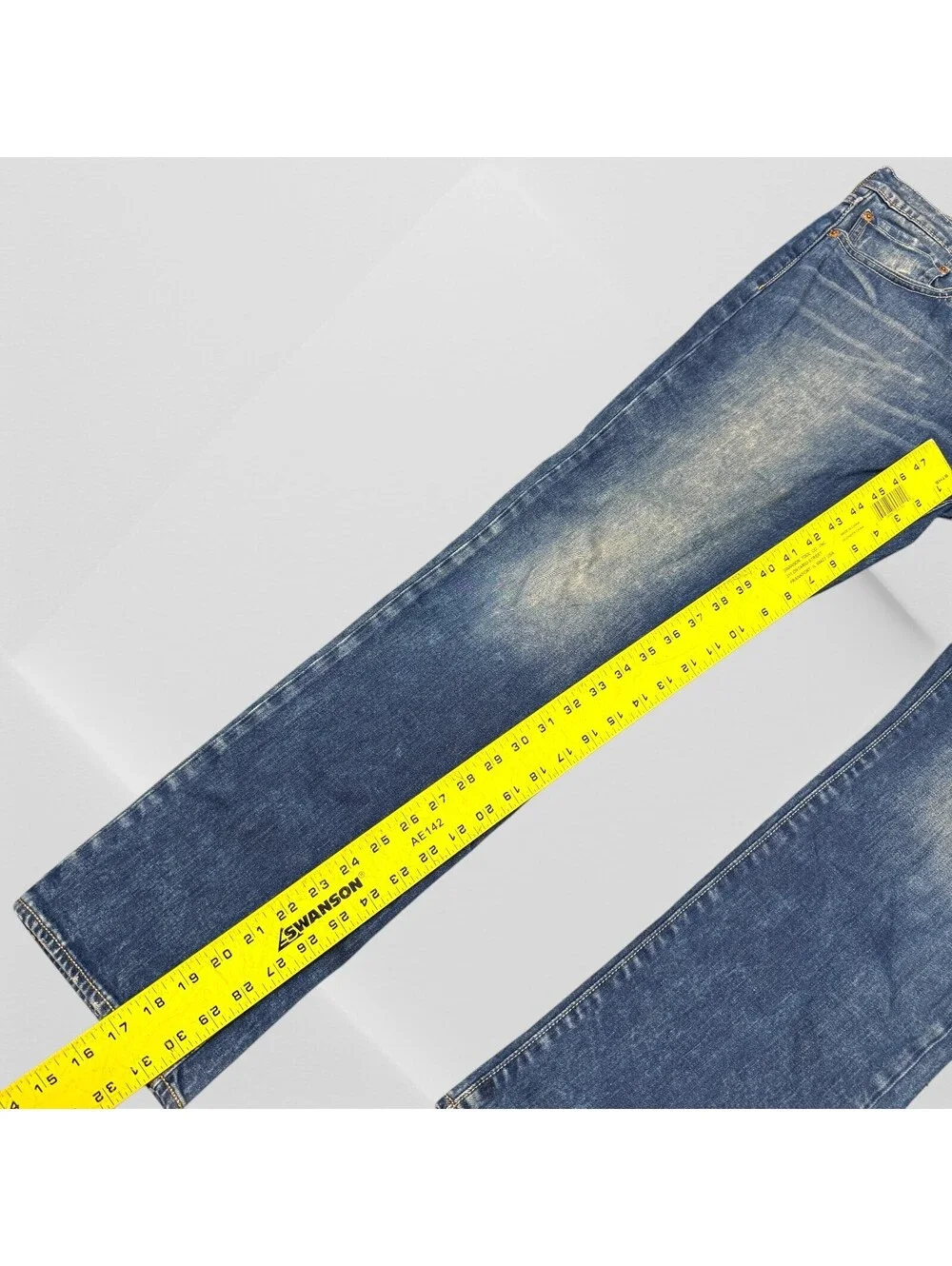Levis Mens Jeans Blue 34x31 Stretch Denim 511 Slim Straight 5 Pocket Casual